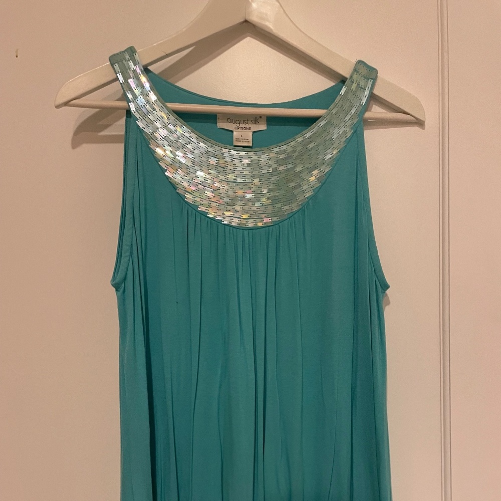 Beautiful Jade beaded top!